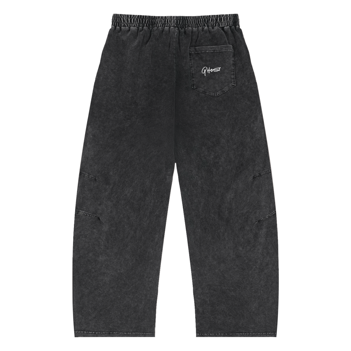 Snow Wash Drawstring Cotton Pants