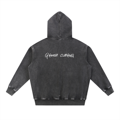 acid Wash Fleece Oversize Hoodie