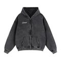 Zip-Through Boxy Fleece Hoodie